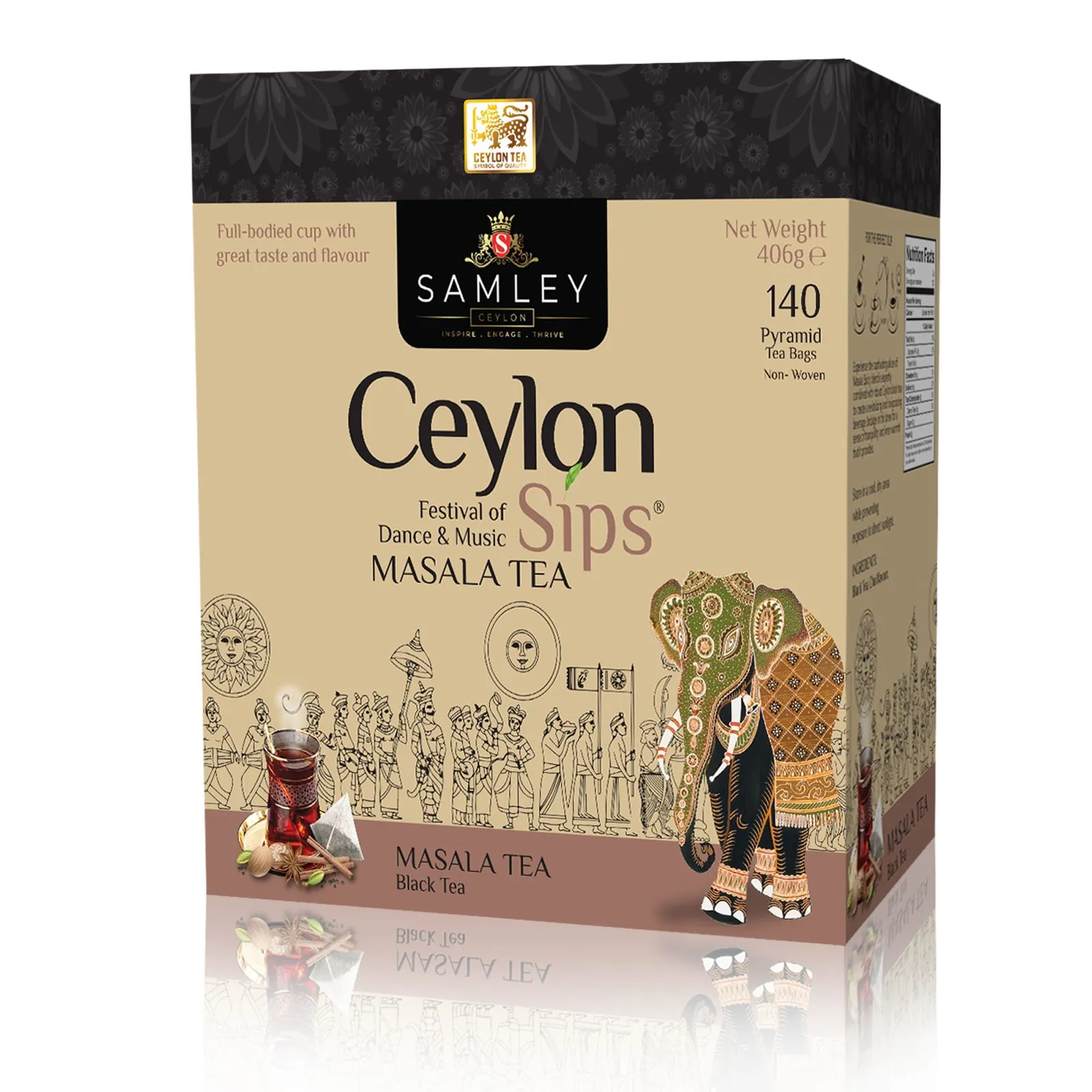 Ceylon Sips - Masala Chai (140 Pyramid Bags)